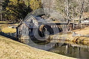 Horizontal View of Mabry Mill, Blue Ridge Parkway, Virginia